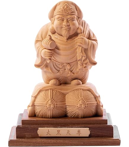大黒天 大黒様 時代 当時物 縁起物 商売繁盛 骨董 木彫り 仏教美術 七福神 楽天市場】大黒天 大黒様 大国主 商売繁盛 大国主命 天部 木造
